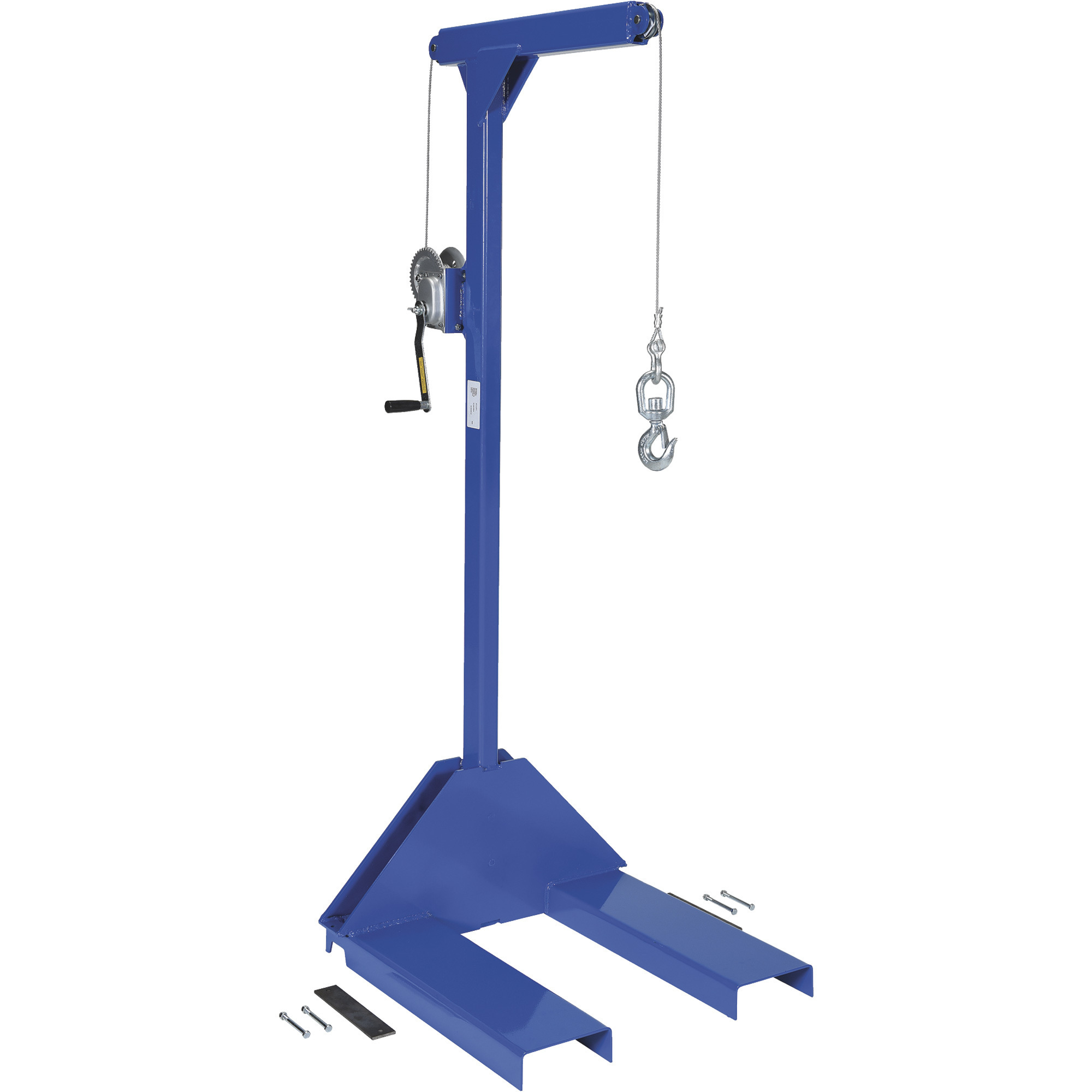 Vestil Pallet Truck Hoist - 500-Lb. Capacity, High-Strength Steel, Clutchless Cable Winch, Model# PJ_Lift
